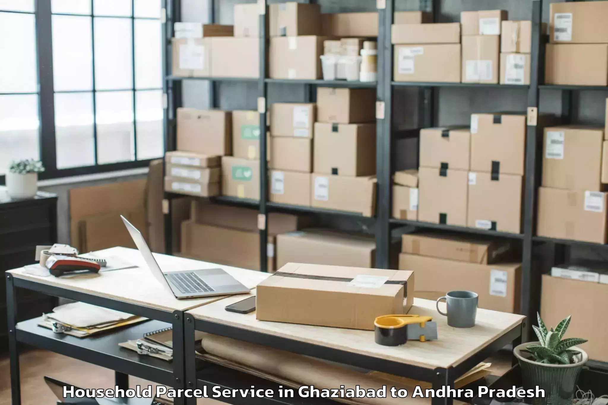 Book Ghaziabad to Nidamarru Household Parcel Online